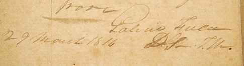 Portrait of Gabriel Field, surveyor who platted DeValls Bluff and served with the 6th Infantry