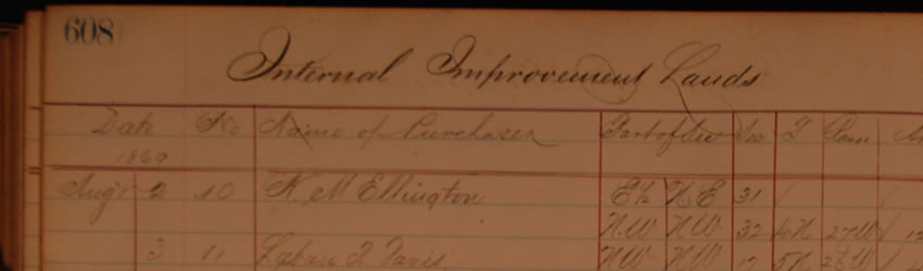 Internal Improvements Sales Journal