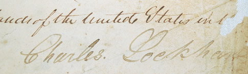 Portrait of Charles Lockhart, early surveyor of DeWitt's Colony, Texas (1790-1844)